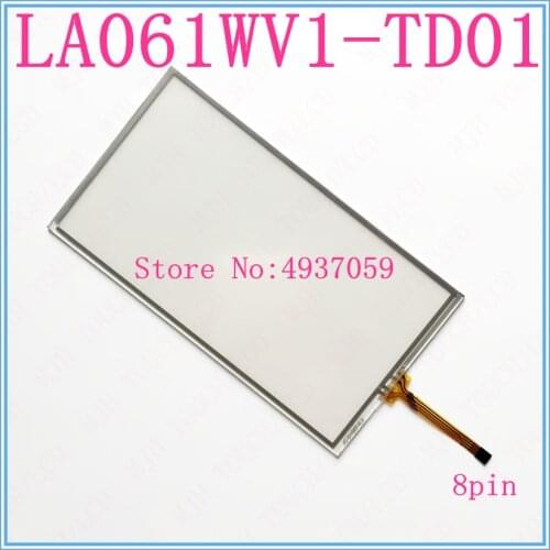 6.1-inch 8-pin glass touch screen panel LA061WV1 TD01 LA061WV1 (TD) (01) LA061WV1 TD 01 LA061WV1TD01 touch screen