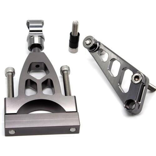 Aluminum Motorcycle Adjustable Steering Stabilizer Damper Mounting Bracket Support Kit For HONDA CB400 CB 400 VTEC 1999 - 2010