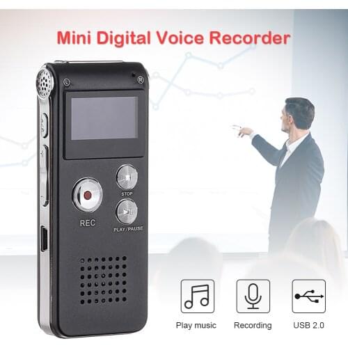 Voice Activated Digital Audio Recorder Professional Mini Voice Recorder Pen 8GB Portable Digital MP3 Dictaphone