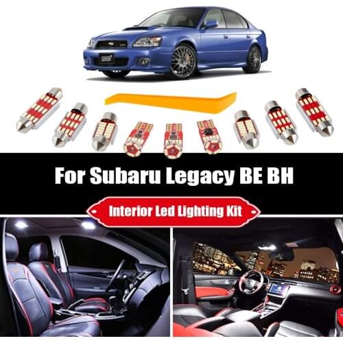 For Subaru Legacy 3 BE BE5 BE9 BH BH5 BH9 Sedan Wagon 2000-2003 Canbus Vehicle LED Interior Light License Plate Lamp Accessories