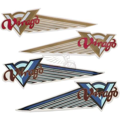 Motorcycle Emblem Badge Decal Fuel Gas Tank Decals Sticker For Yamaha Virago XV125 XV250 XV400 XV500 535 700 750 920 1000 1100