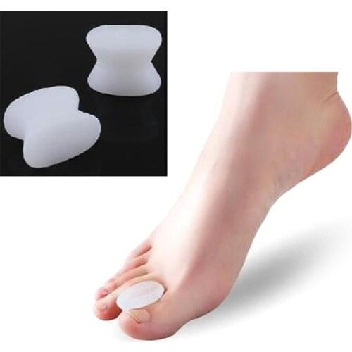 2Pcs Foot Finger Toe Separator Adjuster Hallux Valgus Pedicure Corrector