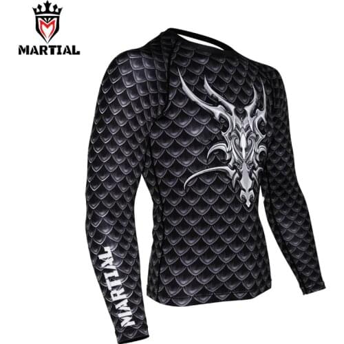 Martial: Guardian of Dragon rashguards Boxing Rashguard gym crossfit compression shirt thai jerseys