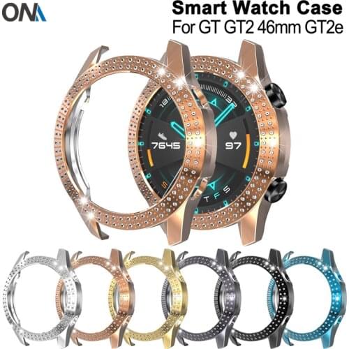 New diamond glitter case For Huawei Watch GT 2E GT2E GT2 GT 2 46mm luxury Protector Covers smart band diamond coque fundas