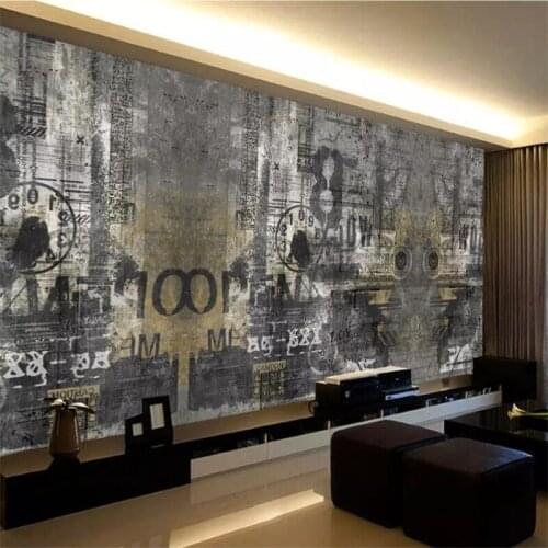Beibehang papel de parede Custom wallpaper 3D solid mural living room bedroom industrial retro background wall papers home decor
