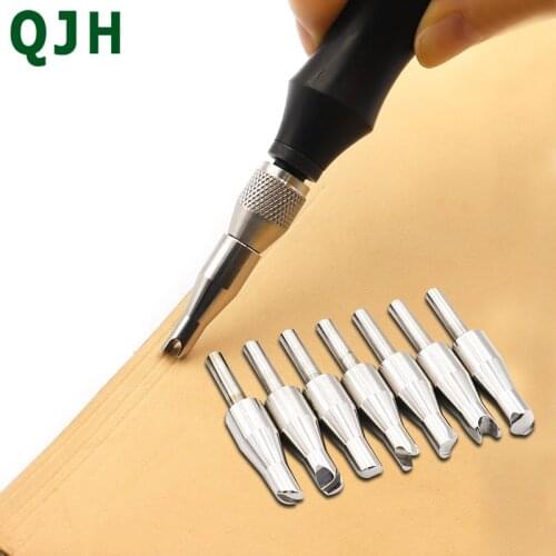 Sandalwood handle crimper edge indenter stainless steel shallow groove mark slotted scratch tool diy leather tool heatable edger