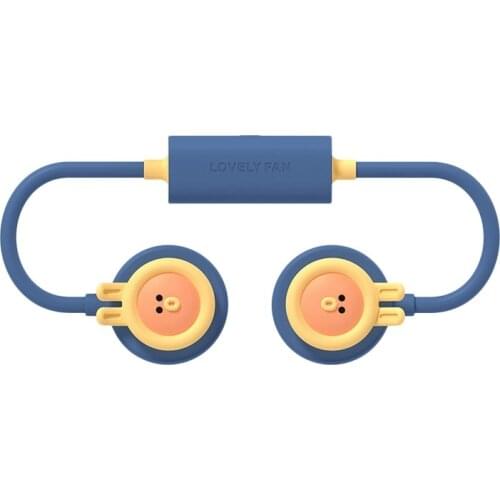 Hanging Neck Fan, High Wind 3-Speed Mini Portable Foldable Storage Small Electric Fan for Outings and Travel