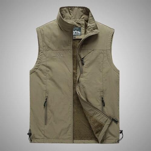 Dropshipping Spring Autumn Mens Fashion Jacket Sleeveless Male Soil Outdoor Vest Jackets Leisure Photography Fishing Waistcoat