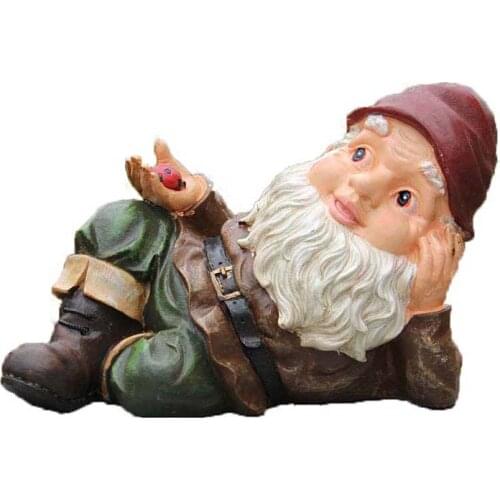 CHRISTMAS DWARF GNOME STATUE FIGURINES FAIRY GARDEN DWARF LAWN YARD ART ORNAMENT RESIN CRAFTS BONSAI HOME DECORATIONS R1990