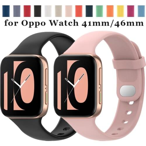 Replacement Silicone Watchband For OPPO Watch 41mm 46mm Bracelet Wrist Strap For OPPO Watch 41mm 46mm Band Wristband Straps