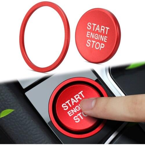 Car Styling Stickers Engine Start Stop Ring Accessories Case For Volkswagen CC Golf GTI R MK7 For VW Passat B8 B6 B5 Cover