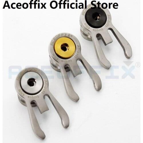 Titanium alloy Bicycle Handlebar Catcher Crab pincers Clamp for Brompton Bike BK/GOLD/SILVER