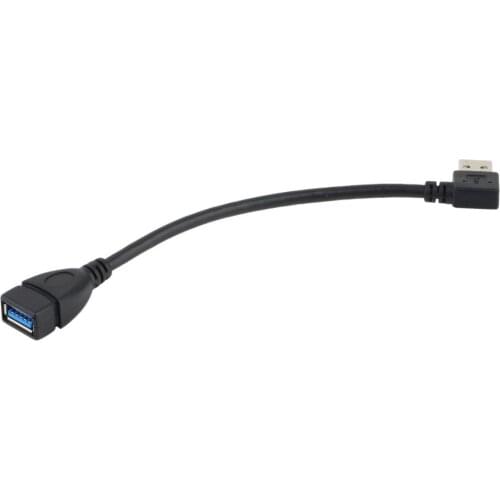 Universal 15cm USB Extension Cable USB 3.0 Male A to Female A 90 Degree Extension Data Sync Cord Cable Wire Adapter Wholesale