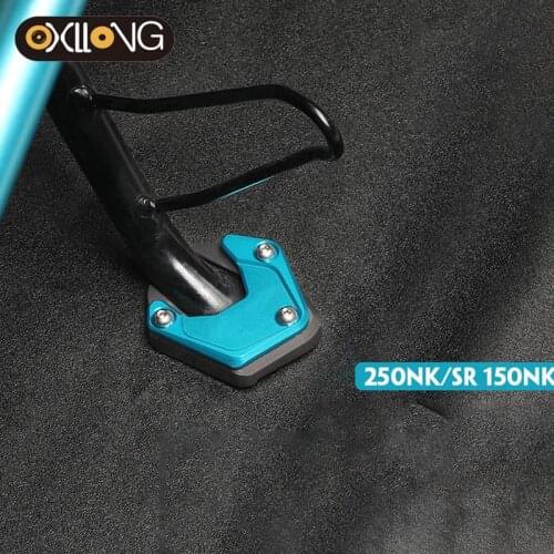 Motorcycle Kickstand Side Stand Extension Pad Plate For CFMOTO 250SR ABS 250NK 150NK 300SR Side Stand Fame Support Plate Cover