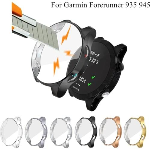 TPU Protective Case for Garmin Forerunner 945/935 Watch Case Ultra-thin Screen Protector Cover Plating For Forerunner 935 945