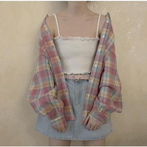 Ladies princess pink girl Woman lolita shirt Grinding for Old Loose leisure cotton wild joke blouse long sleeve shirt tbmf7