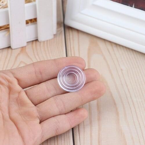 100PCS transparent silicon soft rubber tea table mat furniture toughened glass table top table non-slip insulating sucker