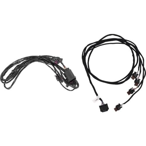 2Pcs Car Front Bumper Parking Sensor Wiring Harness PDC Cable for-BMW X5 50I E70 10-13 & X1 F48