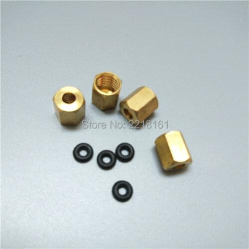 20X for sale ink tube damper connectors /Printer Galaxy Allwin Human Flora Mimaki Xuli copper nuts O ring fittings 3*2mm