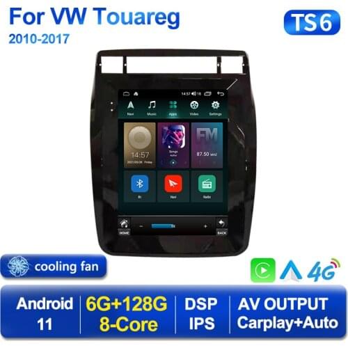 4G LTE Wifi Autoradio Navigation GPS Stereo For VW Touareg 2011 - 2017 Android 11 Vertical Tesla Touch Screen 6GB 128GB