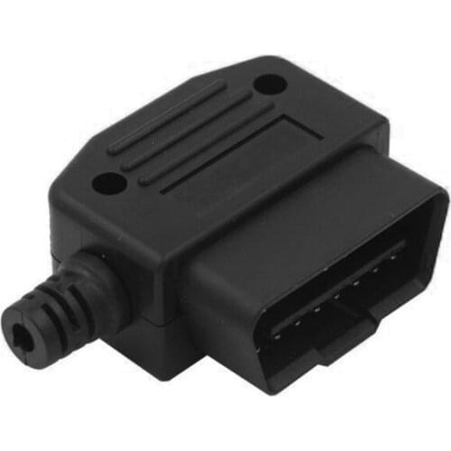 Car Auto OBD2 16 Pin Male Connector Plug Universal Car Diagnostic Tool Adapter