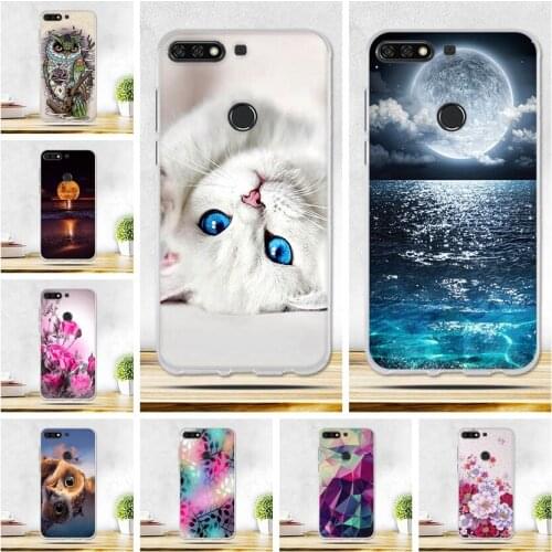 Case for huawei Y7 2018 Case Cover for Huawei Y7 Prime 2018 Cover Soft Silicone Fundas for huawei Y7 / y7 prime 2018 Phone Cases