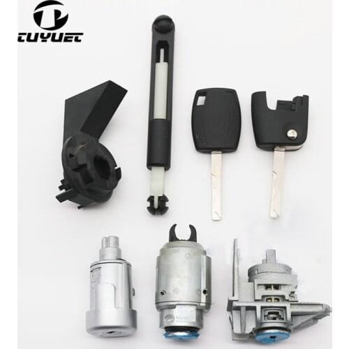 Auto Car Left Door Lock Cylinder for Ford focus 2005-2013 Full Set Door Lock Cylinder Canopy ignition lock
