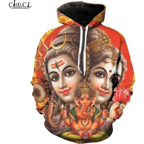 CLOOCL Hindu God Lord Shiva 2021 New Style Men Women 3D Print Hoodie Hooded Sweatshirt Long Sleeve Homme Clothes Pullovers
