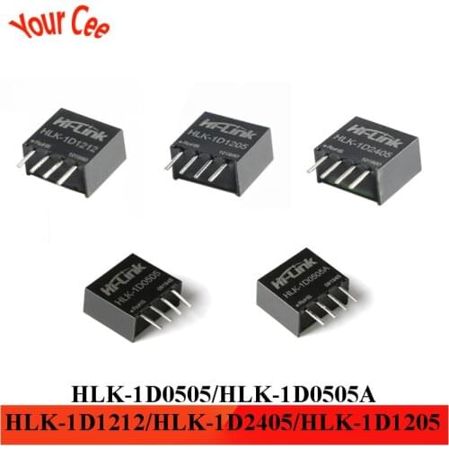 DC-DC Isolated Non-regulated Power Supply Module 5V 12V 24V to 5V 1W DC to DC SIP HLK-1D0505 1D0505A 1D1212 1D2405 1D1205