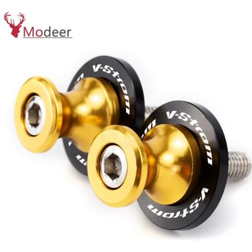 For Suzuki V-Strom DL650 650 XT V strom DL1000 1000 XT 1050XT Vstrom 250 DL250 -2021 8MM Swingarm Stand Screws Slider Protector