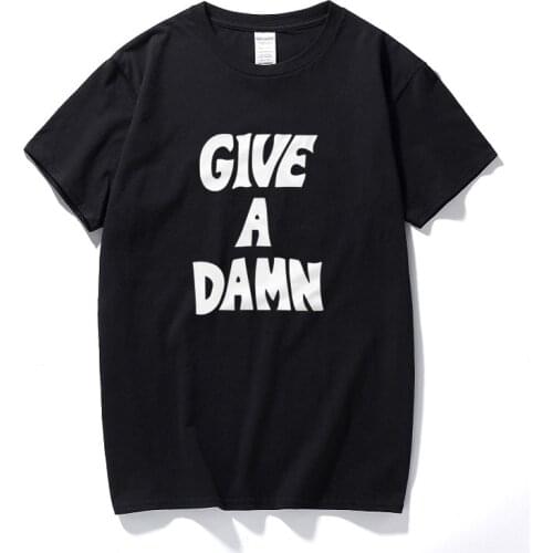 Give A Damn As Worn By Alex Turner T-Shirt 100% Premium Cotton Music Gift Top Camisetas Hombre Fashion Short Sleeves Tee Shirt