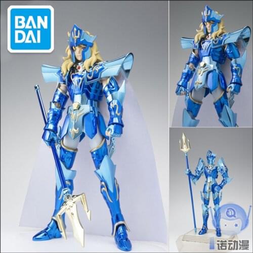 Original Bandai Saint Seiya Saint Cloth Poseidon 15th Anniversary Ver PVC Action Figure Model Toys Marina Figurines