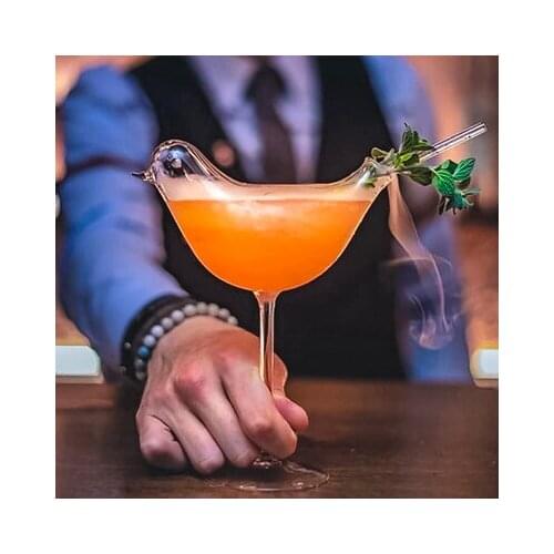 Cocktail Bird Glass Molecular Cocktail Glass