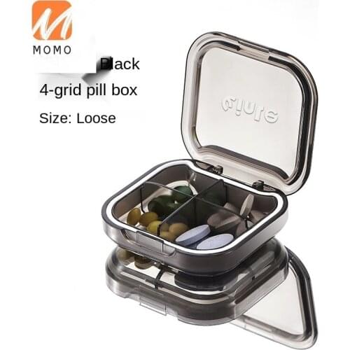 Pill Box Portable Small Mini Portable Dispenser 7 Days Large Capacity Packing Sealed Pill Tablet Storage Box