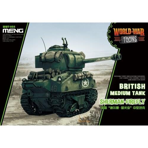 Meng Model WWT-008 British Medium Tank Sherman Firefly (Q Edition) Model Kit