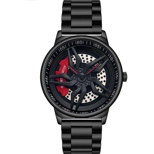 With male table wheel series wrist watch fashion leisure 1062 steel band quartz watch male undertakes to personality