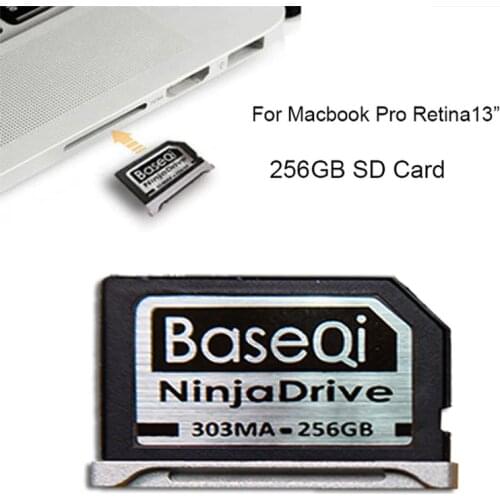 Original Baseqi Aluminum Minidrive with 256GB Storage for Macbook Pro Retina 13inch