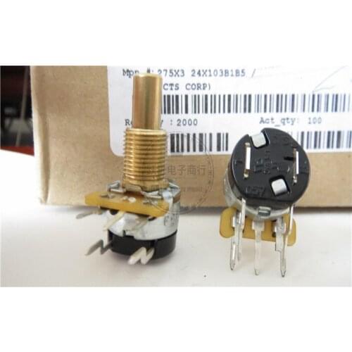 Original new 100% CTS275X324X103B single connection 10K with switch potential 3A125V handle length 19MMx6