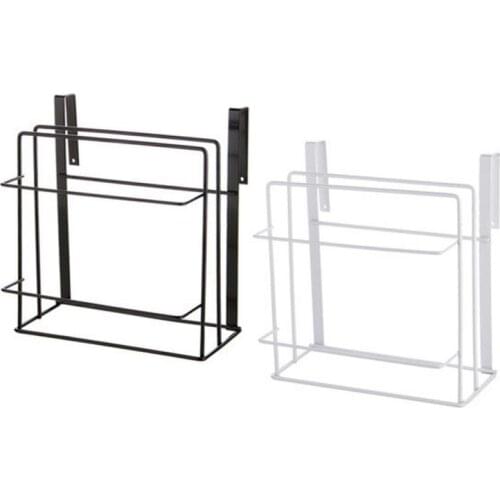 Hanging Cupboard Iron Storage Shelf Holder Cutting Board Rack Chopping Board Kitchen Chopping Block Towel Holder Cabinet Door