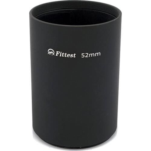 Fittest Photo Camera Lens Hood Metal Filter Thread Mount 49/52/55/58/72/77/95/105mm Caliber for Nikon Canon Sony Fuji Screw-in