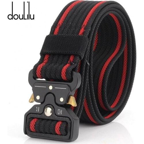 Belts For Men Military Equipment Army Aluminum Alloy Multifunction Belt Outdoor Training Tactical Girdle Sturdy 100% Nylon 3.8cm