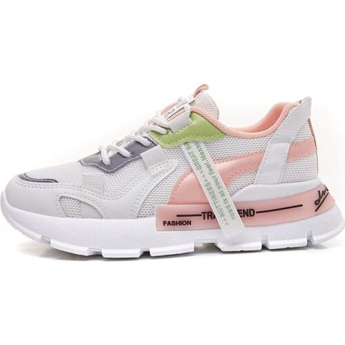 Luxury Womens Casual Shoes 2021 Spring Autumn New Color Sports Shoes Mesh Surface Round Toe Flats Shoes Women