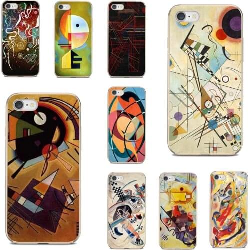 For Xiaomi poco X3 nfc F2 Pro M3 Mi 5X 6X Max Mix 1 2 2S 3 Mi5 Mi6 Mi3 Mi4 Wassily-Kandinsky-Abstract-Artistic Silicone Case