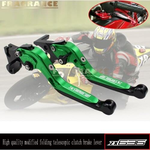 For Kawasaki ZX636 ZX6R ZX 6R 636 ZX-6R ZX-636 2007-2017 Folding Extendable Clutch Brake Levers Motorcycle 20 Colors