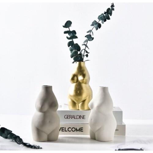 Modern minimalist creative decorative utensils artist living room flowering utensil female body art vase ornaments
