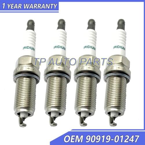 6 Pieces Spark Plug Compatible Witn Toyota OEM 90919-01247 9091901247