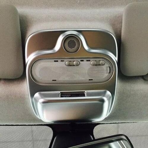For Benz Smart Fortwo 2014 2015 2016 2017 ABS pearl Chrome Interior lights Reading lights Cover Trim