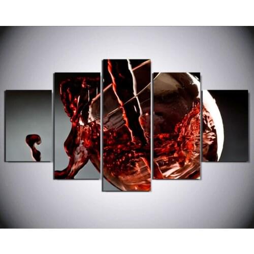 High Quality Painting On Canvas Red Wine Painting Room Poster Prints Wall Art Painting Home Decor Art Canvas For Room