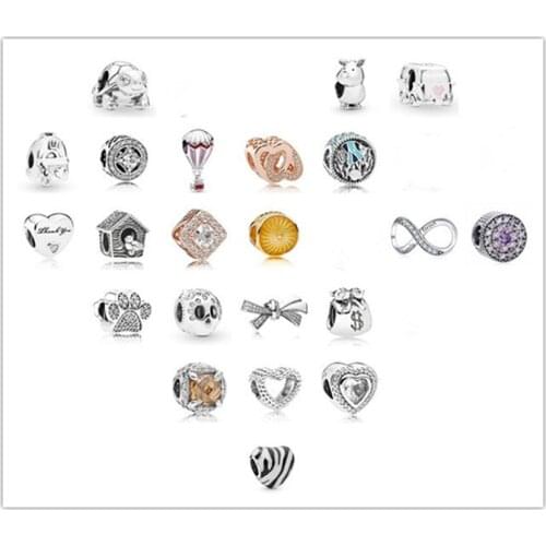 925 Sterling Silver Ocean Life With Fish Shell And Plant Bead Charm Fit Women Pan Bracelet & Necklace Diy Jewelry