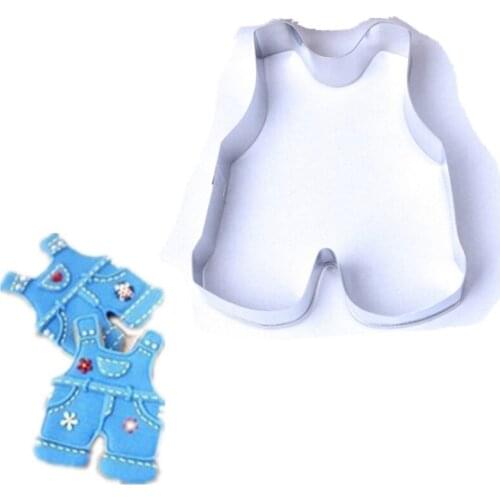 1PC/Lot Baby Romper Cookie Mold Boy Girl Series Baking Pastry Tools Stainless Steel Braces Shape Chocolate Cookie Biscuit Mould